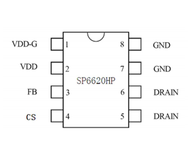 SP6620HP 18W适配器方案，内置MOS