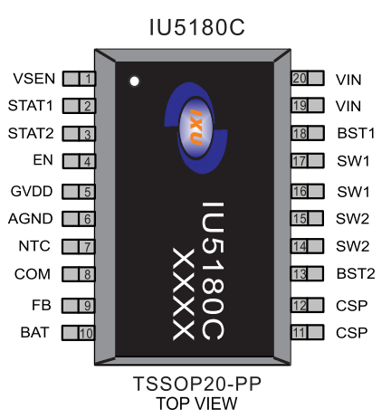 IU5180C 升降压电池充电管理芯片